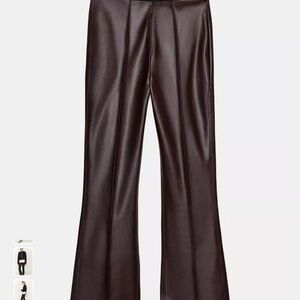 Zara Dark Brown Flare Pants